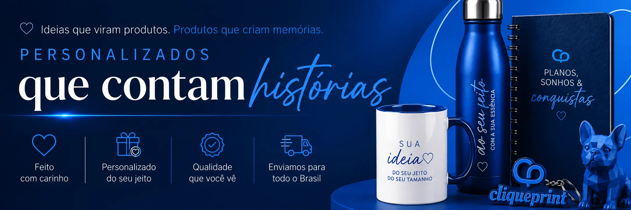 Produtos personalizados da Clique Print