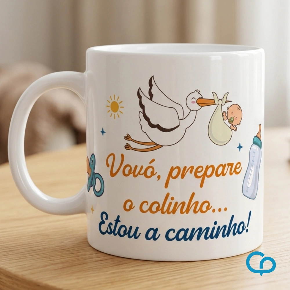 Caneca Personalizada de Anúncio de Gravidez personalizado