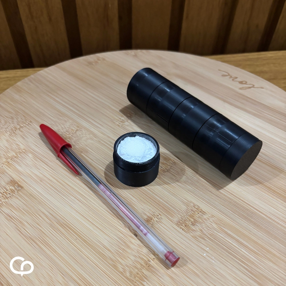 Porta Creatina com 5 Compartimentos (5x5g)