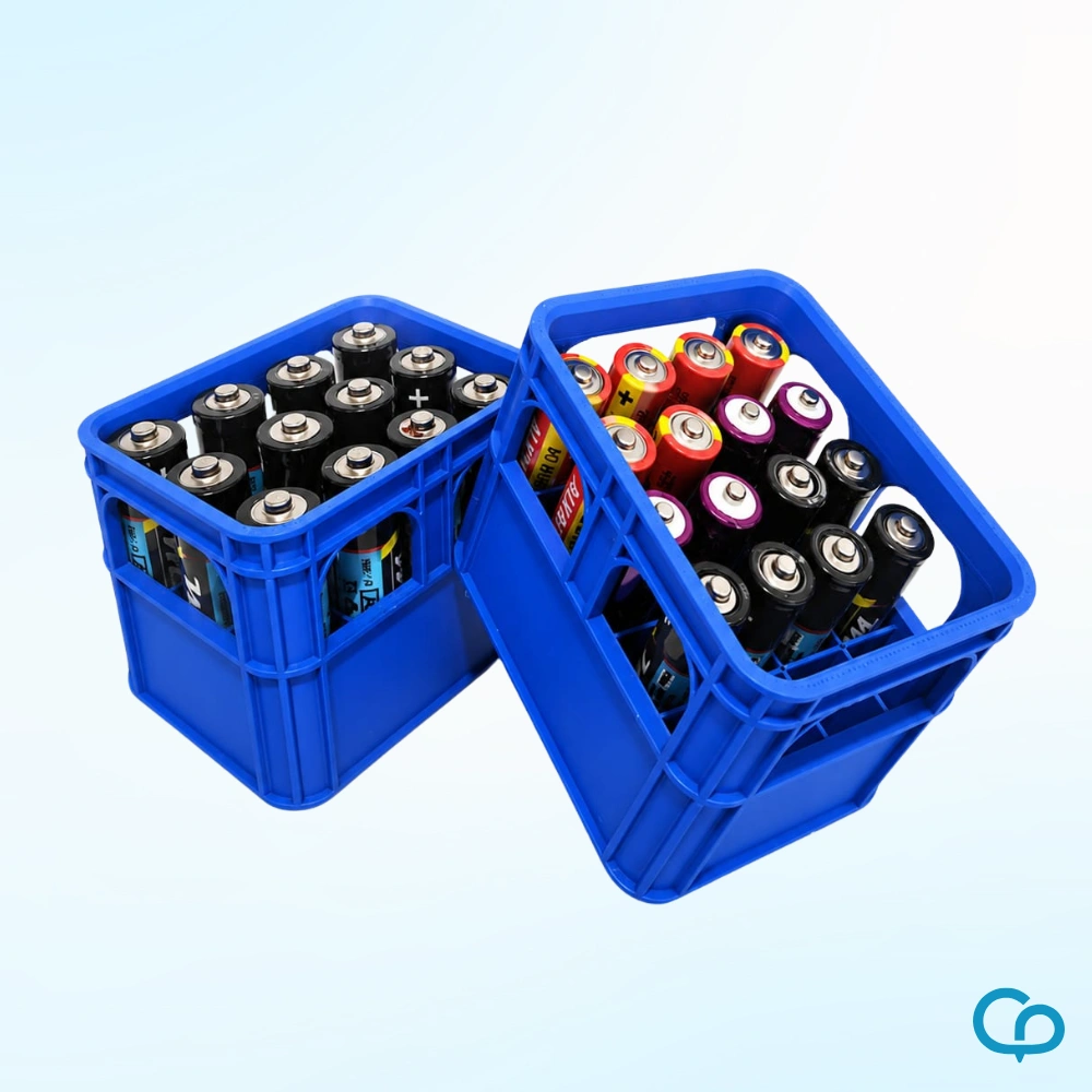 Porta Pilhas Formato Caixa de Bebidas (AA ou AAA)