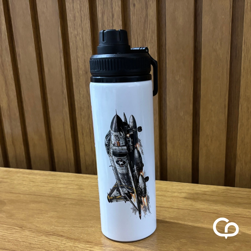Squeeze Jato Aviação Personalizado 750ml
